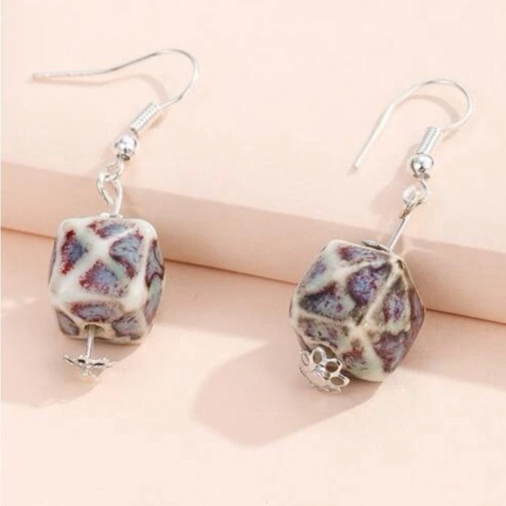 Host Pick🥳 Multi Colored Cubed Dangle
Earrings